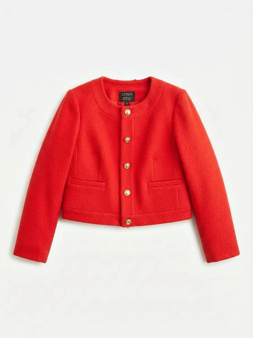J.Crew Cardigan jacket in vintage wool blend Red Size 8